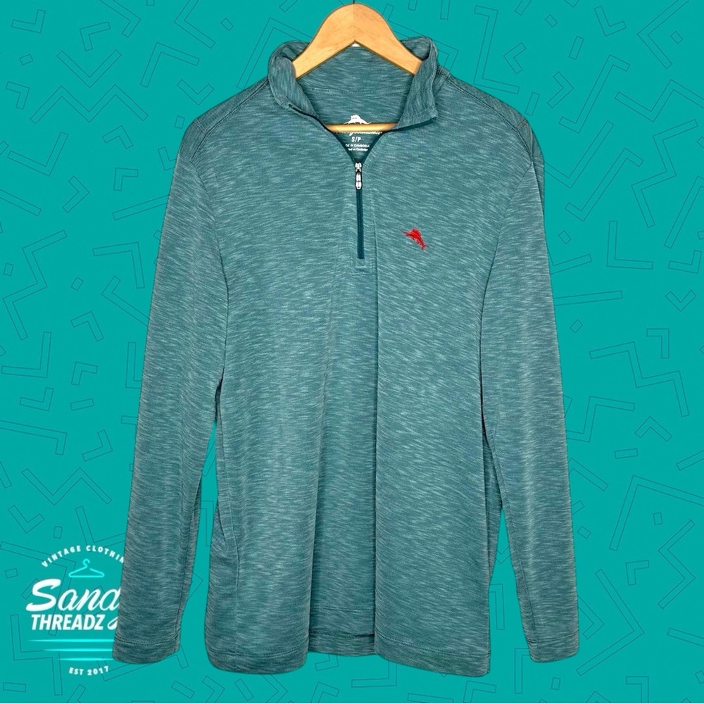 Tommy Bahama quarter zip pullover - Picture 3 of 6